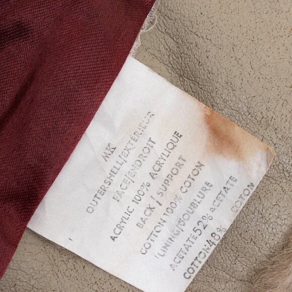 Vintage Tissavel France Faux Mink Fur Coat Small Sterling Stall Made in Canada - Picture 15 of 16